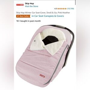 Skip Hop Pink Car Seat Cover